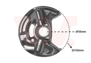 3029372 prachový štít předního brzdového kotouče P 3029372 VAN WEZEL