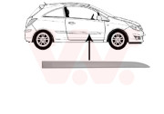 3750408 boční lišta předních dveří pro lak 3dv. P VAN WEZEL