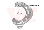 3777371 prachový štít předního brzdového kotouče (vnitřní/vnější průměr 94/170mm)  L 3777371 VAN WEZEL