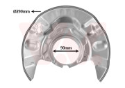 5393371 Ochranný plech proti rozstřikování, brzdový kotouč VAN WEZEL