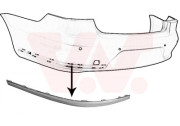 5740557 chromová lišta zadního nárazníku 4dv. L 5740557 VAN WEZEL