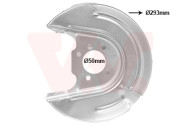 5766374 prachový štít zadního brzdového kotouče (průměr= 272 mm) pro vozidla se standardním odpružením (ŠKODA, VW)  P 5766374 VAN WEZEL