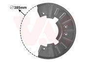 5846371 prachový štít zadního brzdového kotouče L=P 5846371 VAN WEZEL