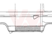 5874174 VAN WEZEL lem bočních dveří (22 cm) 5874174 VAN WEZEL