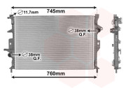 59002186 chladič 1.6Ti, 1.6D2, 2.0D4 VAN WEZEL