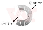 5930372 prachový štít předního brzdového kotouče P VAN WEZEL