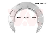 8251373 prachový štít zadního brzdového kotouče o průměru 160/270 mm (průměr 166/277mm)  L=P 8251373 VAN WEZEL