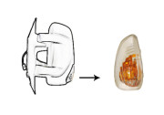 3799917 boční blikač do zpětného zrcátka (pro bílou žárovku) L 3799917 VAN WEZEL