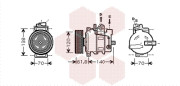 0300K263 Kompresor, klimatizace VAN WEZEL