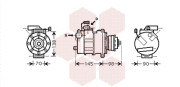 0300K280 kompresor klimatizace 4.2i 48V (+AUT), 4.2FSi 48V (+AUT) DENSO 0300K280 VAN WEZEL