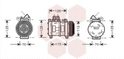 0600K229 kompresor klimatizace 0600K229 VAN WEZEL