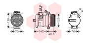 0600K345 kompresor klimatizace 4.4i 32V, 4.6i 32V, 4.8i 0600K345 VAN WEZEL