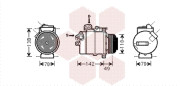 0600K389 kompresor klimatizace 3.0i, 3.0Di CALSONIC 0600K389 VAN WEZEL