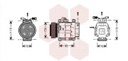1700K049 Kompresor, klimatizace VAN WEZEL
