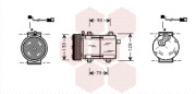 1800K280 kompresor klimatizace 1.6i 16V (+AUT), 1.8i 16V (+AUT), 2.0i 16V (+AUT) 1800K280 VAN WEZEL