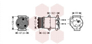 1800K430 Kompresor, klimatizace VAN WEZEL