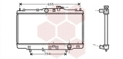 25002118 -12/02 chladič 1.6i 16V (±AC), 1.8i 16V Vtec (±AC), 2.0i 16V Vtec (±AC), 2.3i 16V Vtec (±AC) [350*677*16] 25002118 VAN WEZEL