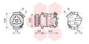 3700K577 kompresor klimatizace 2.0CDti (typ Sanden) 3700K577 VAN WEZEL