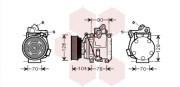 5300K441 kompresor klimatizace 2.0i 16V (±AUT)  5300K441 VAN WEZEL