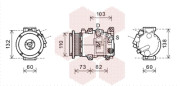 5300K599 kompresor klimatizace 2.7i 16V  5300K599 VAN WEZEL