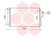 83005153 chladič klimatizace se sušičem 1.6i 16V, 2.0i 16V (výroba Korea) [670*380*12] 83005153 VAN WEZEL