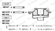 MK147 Ložisko pružné vzpěry MOUNTING KIT MONROE