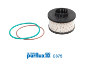 C875 PURFLUX palivový filter C875 PURFLUX