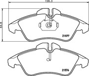 2157601 Sada brzdových destiček, kotoučová brzda TEXTAR