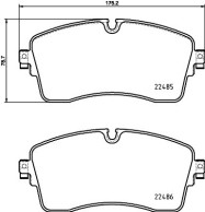 2248507 Sada brzdových destiček, kotoučová brzda Formula XT TEXTAR