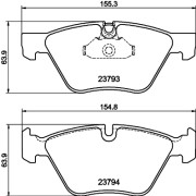 2379305 Sada brzdových destiček, kotoučová brzda Formula XT TEXTAR