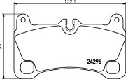 2429601 TEXTAR sada brzdových platničiek kotúčovej brzdy 2429601 TEXTAR