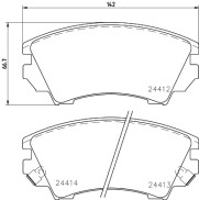 2441205 Sada brzdových destiček, kotoučová brzda TEXTAR