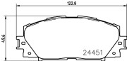 2445105 Sada brzdových destiček, kotoučová brzda TEXTAR