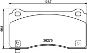 2627503 Sada brzdových destiček, kotoučová brzda Formula XT TEXTAR