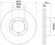 92032800 TEXTAR brzdový kotúč 92032800 TEXTAR