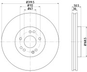 92064005 Brzdový kotouč PRO+ TEXTAR