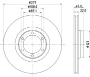 92074603 Brzdový kotouč PRO TEXTAR