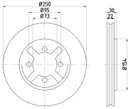 92094500 TEXTAR brzdový kotúč 92094500 TEXTAR