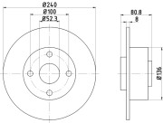 92119300 TEXTAR brzdový kotúč 92119300 TEXTAR