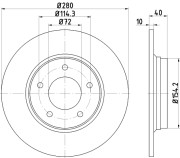 92181403 TEXTAR brzdový kotúč 92181403 TEXTAR