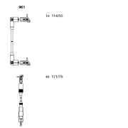961 Sada kabelů pro zapalování BREMI