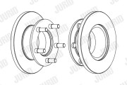 561577J Brzdový kotouč JURID