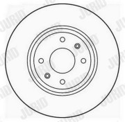 561705JC Brzdový kotouč JURID