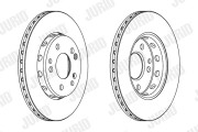 561876J Brzdový kotouč JURID