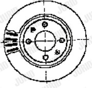 562045J Brzdový kotouč JURID