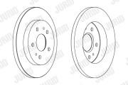 562291JC JURID brzdový kotúč 562291JC JURID