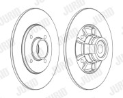 562367JC Brzdový kotouč JURID