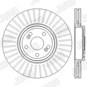 562594JC Brzdový kotouč JURID