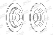 563043JC JURID brzdový kotúč 563043JC JURID