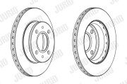 563055JC Brzdový kotouč JURID